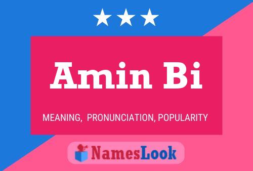 Amin Bi Name Poster