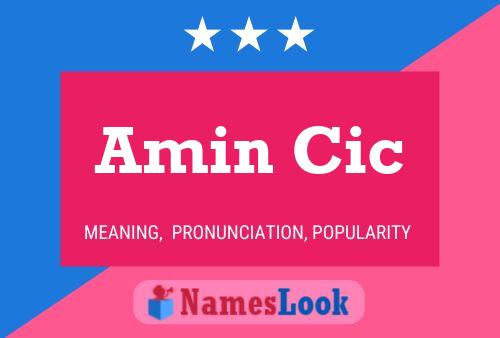 Amin Cic Name Poster