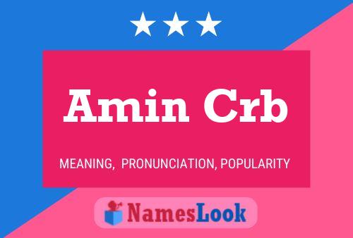 Amin Crb Name Poster