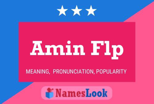 Amin Flp Name Poster