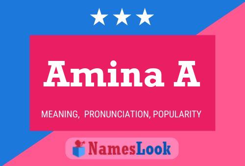 Amina A Name Poster