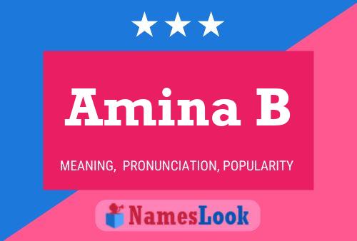 Amina B Name Poster