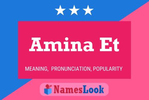 Amina Et Name Poster