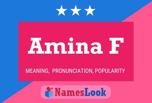 Amina F Name Poster