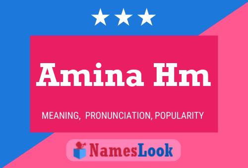 Amina Hm Name Poster