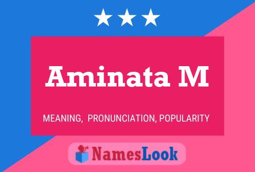 Aminata M Name Poster