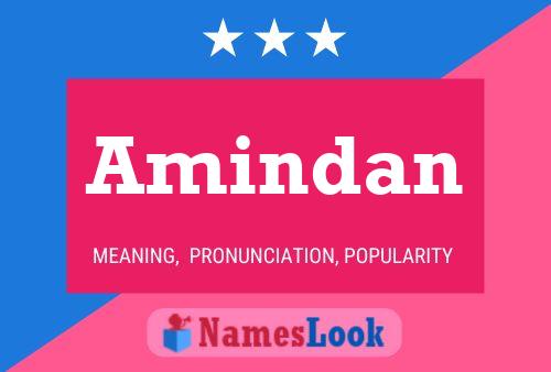 Amindan Name Poster