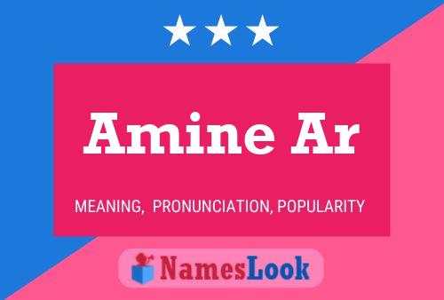 Amine Ar Name Poster