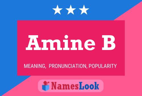 Amine B Name Poster