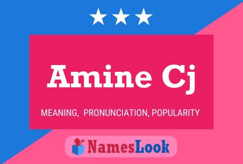 Amine Cj Name Poster