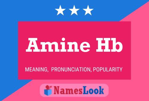 Amine Hb Name Poster