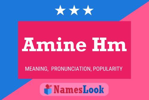 Amine Hm Name Poster