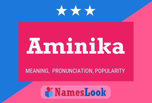 Aminika Name Poster