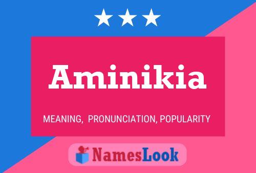 Aminikia Name Poster