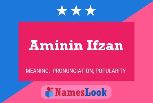 Aminin Ifzan Name Poster