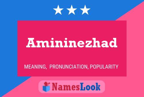 Amininezhad Name Poster