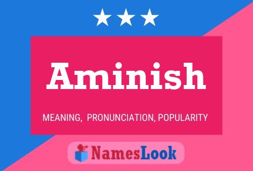 Aminish Name Poster