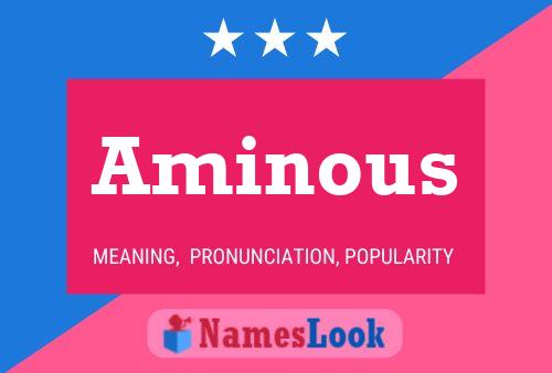 Aminous Name Poster