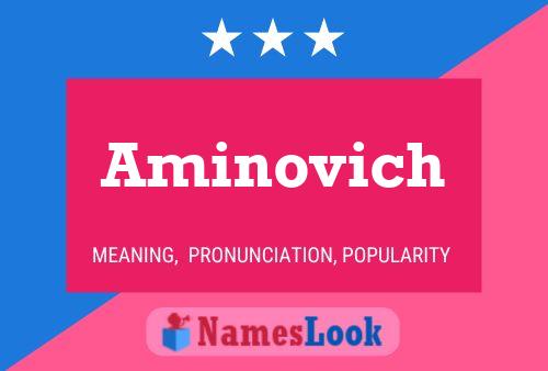 Aminovich Name Poster