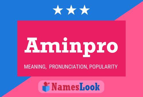 Aminpro Name Poster