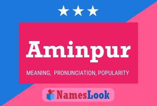 Aminpur Name Poster