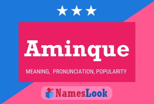 Aminque Name Poster