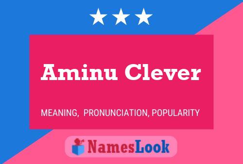 Aminu Clever Name Poster