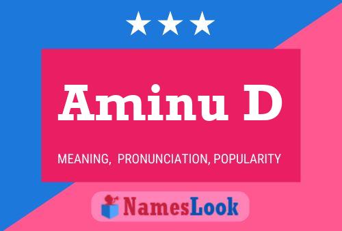 Aminu D Name Poster