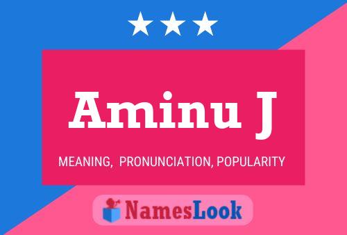 Aminu J Name Poster