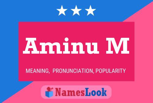 Aminu M Name Poster