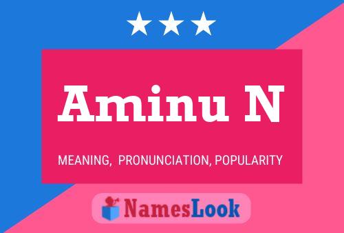 Aminu N Name Poster