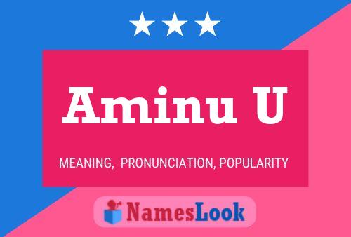 Aminu U Name Poster