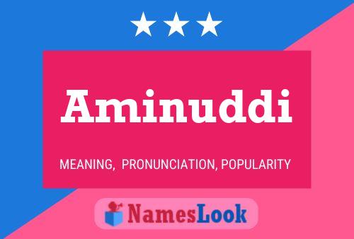 Aminuddi Name Poster