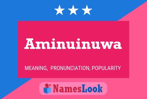 Aminuinuwa Name Poster