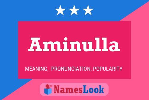 Aminulla Name Poster