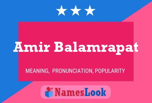 Amir Balamrapat Name Poster