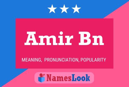 Amir Bn Name Poster