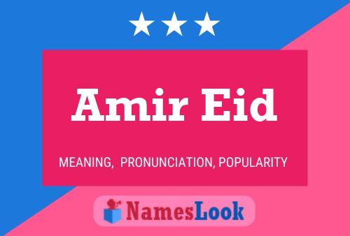 Amir Eid Name Poster