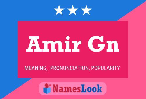 Amir Gn Name Poster