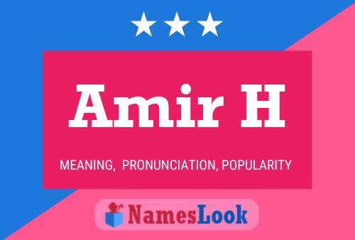 Amir H Name Poster