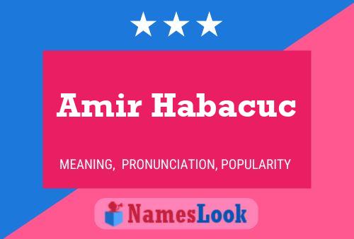 Amir Habacuc Name Poster