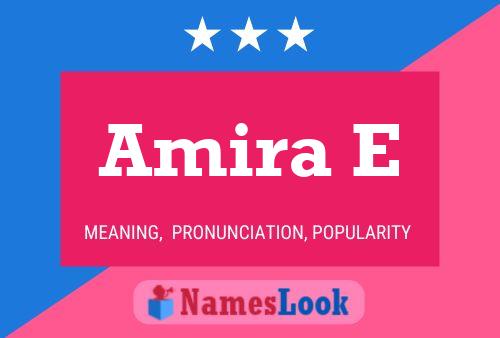 Amira E Name Poster