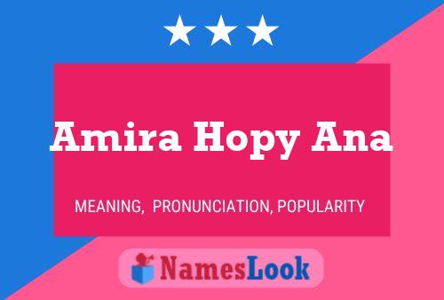 Amira Hopy Ana Name Poster