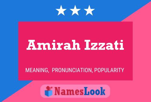 Amirah Izzati Name Poster