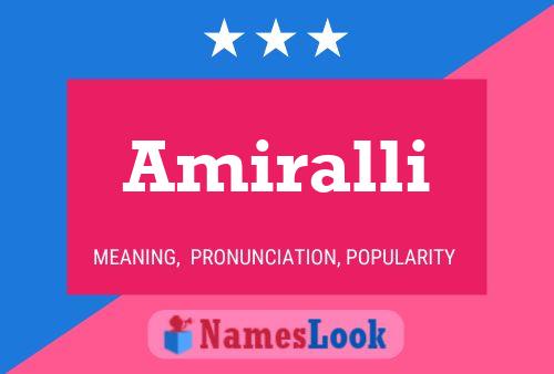 Amiralli Name Poster