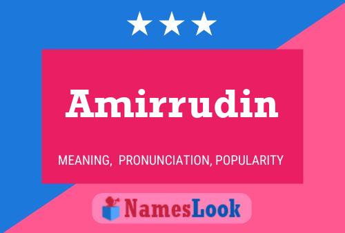 Amirrudin Name Poster