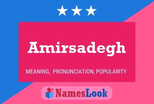 Amirsadegh Name Poster