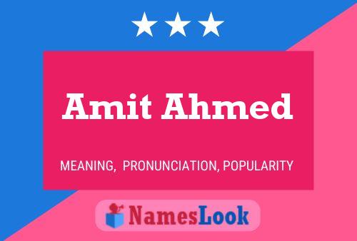 Amit Ahmed Name Poster