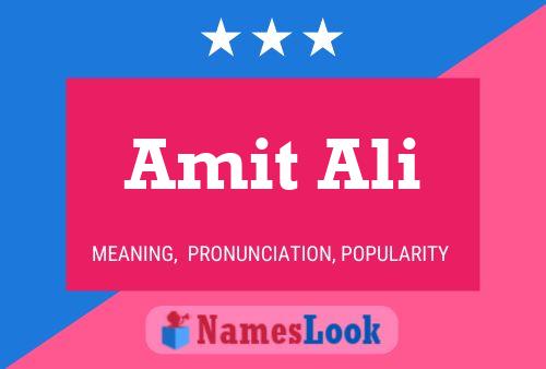 Amit Ali Name Poster