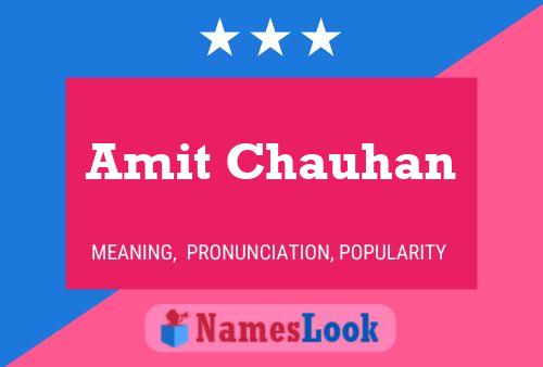 Amit Chauhan Name Poster